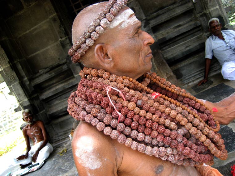 Indian Sadu in a Shiva Temple Tiruvannamalai, India