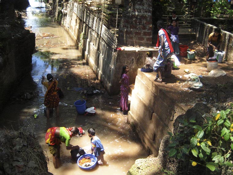 ‘Dirty Cleaning’ Washer Women, the Dhobis - Goa, India Goa, India