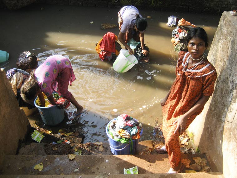 ‘Dirty Cleaning’ Washer Women, the Dhobis - Goa, India Goa, India