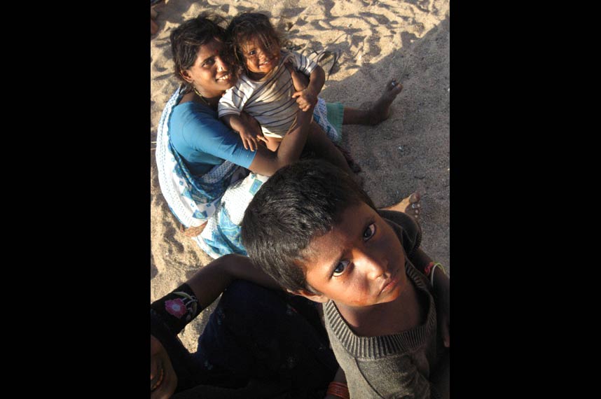 Beach Seller Family - Goa, India