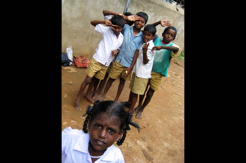 Orphans at School - Pondicherry, India