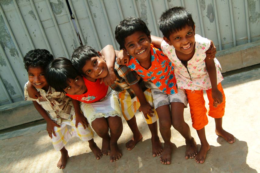 Joyful Young Orphans - Pondicherry, India